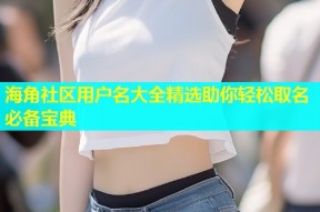 海角社区用户名大全精选助你轻松取名必备宝典