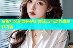 海角社区新闻热帖汇聚热点互动共享精彩内容