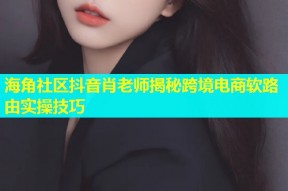 海角社区抖音肖老师揭秘跨境电商软路由实操技巧