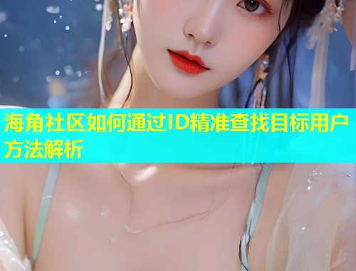海角社区如何通过ID精准查找目标用户方法解析  第2张